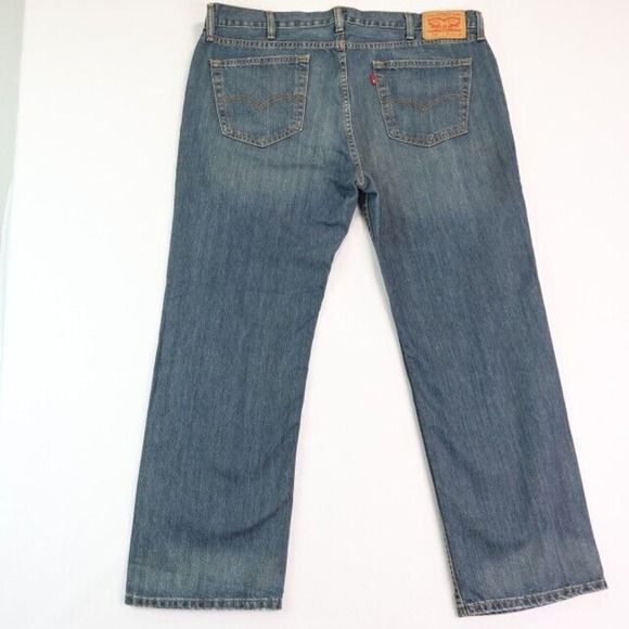 Levi 559 Jeans Mens 40x30 (Fits 42x30) Blue Relaxed Straight Fit - Picture 5 of 11